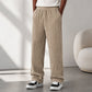 Pantalon en velours côtelé rayé rétro pour homme