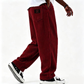Pantalon en velours côtelé rayé rétro pour homme