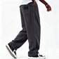 Pantalon en velours côtelé rayé rétro pour homme