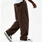 Pantalon en velours côtelé rayé rétro pour homme