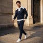 Ensemble sweat à capuche et pantalon color-block pour homme