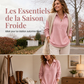 T-shirt à manches longues en maille coupe décontractée pour femme