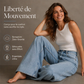 Jeans larges décontractés à taille haute pour femme