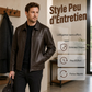 Blouson en cuir urbain raffiné