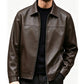 Blouson en cuir urbain raffiné