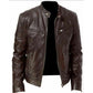 Veste tendance à col montant zippée pour hommes
