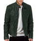 Veste tendance à col montant zippée pour hommes