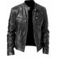 Veste tendance à col montant zippée pour hommes