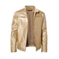 Veste tendance à col montant zippée pour hommes