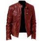Veste tendance à col montant zippée pour hommes