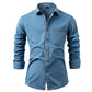 Chemise en jean décontractée à manches longues pour homme