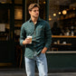 Chemise en jean décontractée à manches longues pour homme
