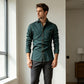 Chemise en jean décontractée à manches longues pour homme