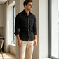 Chemise en jean décontractée à manches longues pour homme