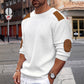 Pull en maille à col rond pour homme