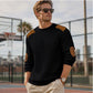 Pull en maille à col rond pour homme