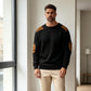 Pull en maille à col rond pour homme