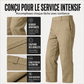 Pantalon cargo décontracté pour homme, double genou