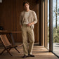 Pantalon cargo décontracté pour homme, double genou