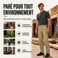 Pantalon cargo décontracté pour homme, double genou