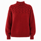 Pull en maille col roulé décontracté de couleur unie