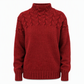 Pull en maille col roulé décontracté de couleur unie