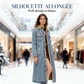 Manteau long en jean doublé chaud pour femme