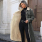 Manteau long en jean doublé chaud pour femme