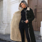 Manteau long en jean doublé chaud pour femme