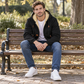 Sweat à capuche zippé chaud pour homme
