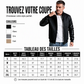 Veste gaufrière pour homme avec manches en cuir PU