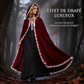 Cape en dentelle à capuche dramatique