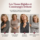 T-shirt décontracté à manches longues en velours ample pour femme, avec col V boutonné