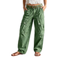 Pantalons cargo amples et élastiques pour femmes