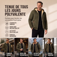 Veste à capuche chaude d'hiver pour homme