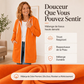 Veste à capuche longue zippée pour femme