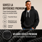 Sweat à capuche décontracté en velours côtelé pour homme, demi-zip