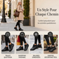 Bottes de neige antidérapantes doublées chaudes pour femme