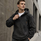Anorak à capuche décontracté coupe-vent pour homme