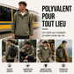 Anorak à capuche décontracté coupe-vent pour homme