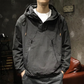 Anorak à capuche décontracté coupe-vent pour homme
