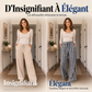Pantalon droit à carreaux décontracté pour femme