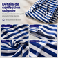 Ensemble de pyjama 2 pièces à manches longues rayé pour femme