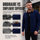 Veste décontractée pour homme à col tailleur en tissu gaufre