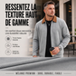 Veste décontractée pour homme à col tailleur en tissu gaufre