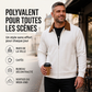 Veste décontractée pour homme à col tailleur en tissu gaufre