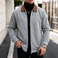 Veste décontractée pour homme à col tailleur en tissu gaufre