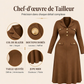 Robe longue élégante à col revers pour femme