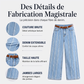 Jeans larges extensibles pour femmes avec bordure brute
