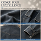 Veste trench en jean ouverte pour femme